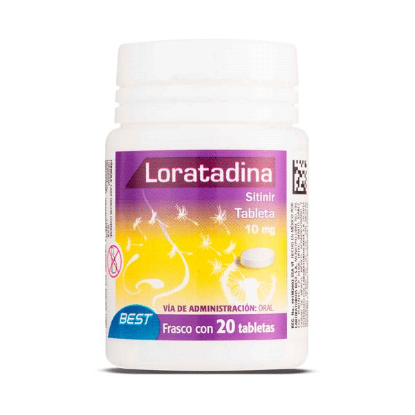 LORATADINA 10 MG 20 TABLETAS