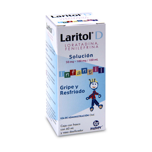 LORATADINA / FENILEFRINA 50/100MG JARABE INFANTIL 60 ML 1 PIEZA