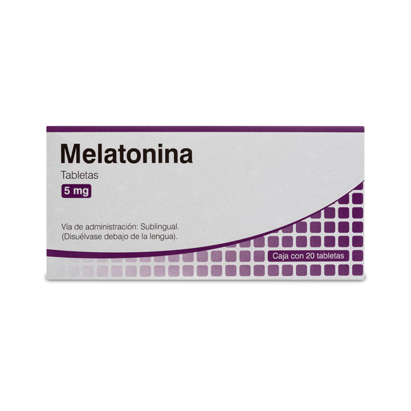MELATONINA 5MG 20 TABLETAS SUBLINGUALES