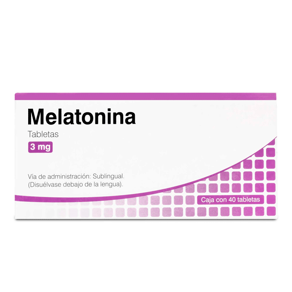 MELATONINA 3 MG 40 TABLETAS SUBLINGUALES