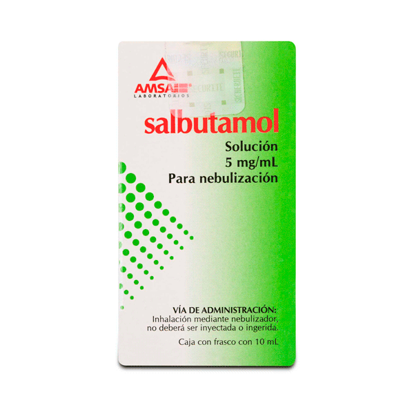 SALBUTAMOL 5MG/1ML SOLUCION PARA NEBULIZACION 1 PIEZA