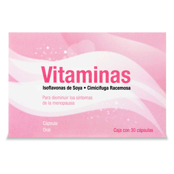 CIMICIFUGA RACEMOSA / VITAMINAS / ISOFLAVONAS DE SOYA 30 CAPSULAS GELATINA BLANDA