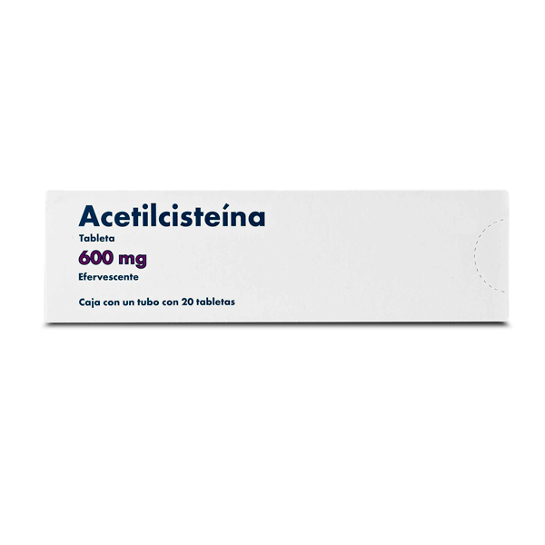 ACETILCISTEINA 600 MG 20 TABLETAS EFERVESCENTES