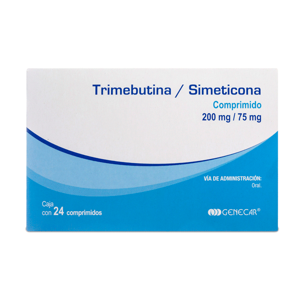 TRIMEBUTINA/SIMETICONA 200/75 MG 24 COMPRIMIDOS CARNOT