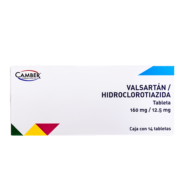 VALSARTAN / HIDROCLOROTIAZIDA 160/12.5MG 14 TABLETAS
