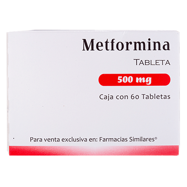 METFORMINA 500 MG 60 TABLETAS