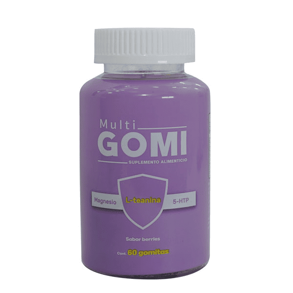 GOMITAS L TEANINA / MAGNESIO / 5HTP 60 PIEZAS MULTIGOMI