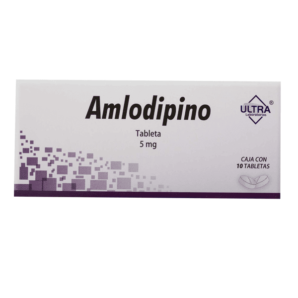 AMLODIPINO 5MG 10 TABLETAS