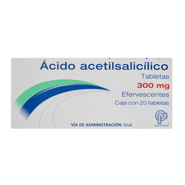 ACIDO ACETILSALICILICO 300MG 20 TABLETAS EFERVESCENTES