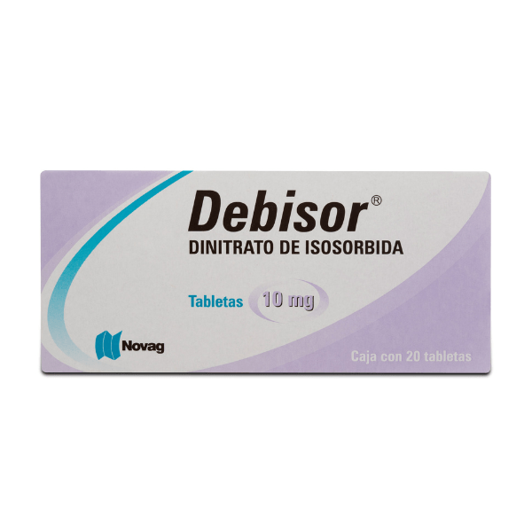 ISOSORBIDA 10 MG 20 TABLETAS