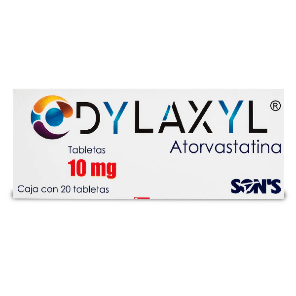 ATORVASTATINA 10 MG 20 TABLETAS