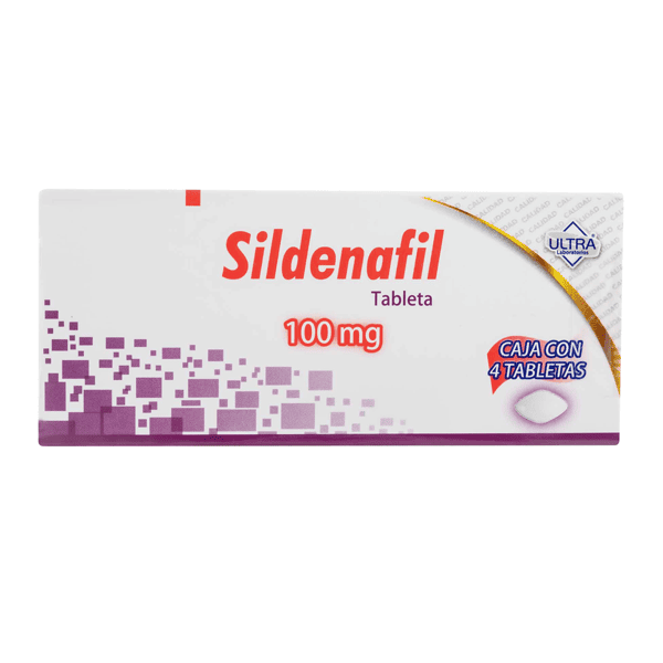 SILDENAFIL 100 MG 4 TABLETAS