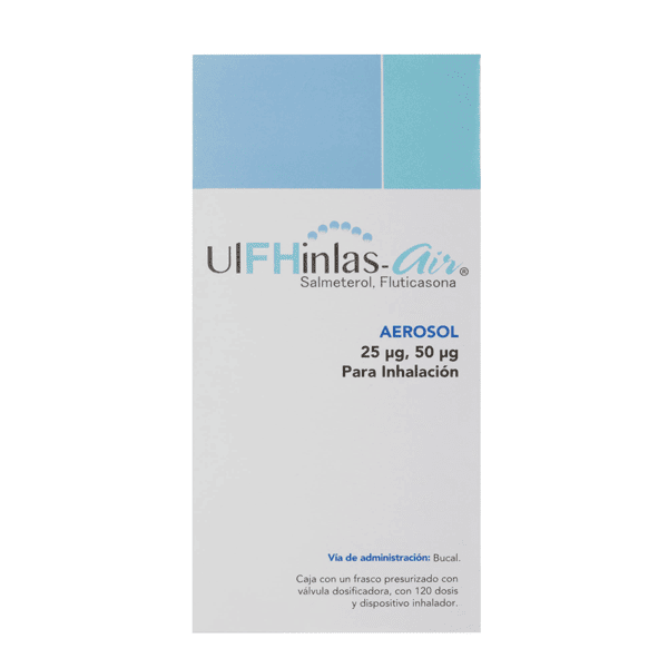 FLUTICASONA / SALMETEROL 50/25MCG AEROSOL PARA INHALACION 120 DOSIS 1 PIEZA