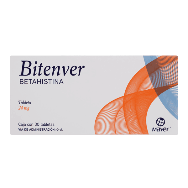Tabletas Betahistina 24mg 30 Unidades