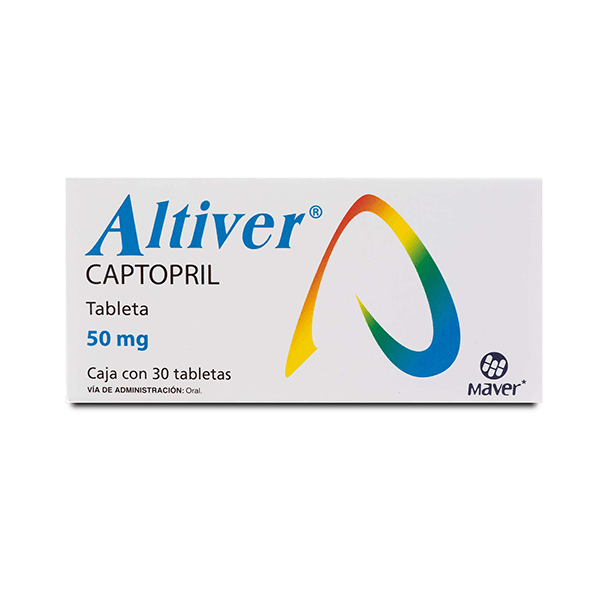 CAPTOPRIL 50 MG 30 TABLETAS