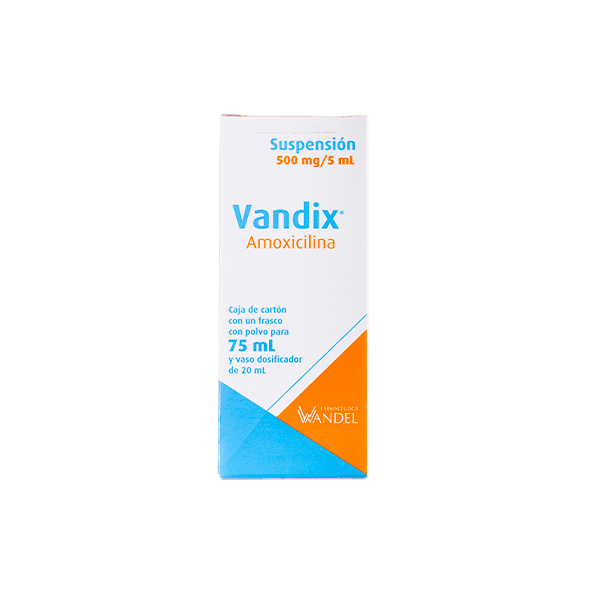 AMOXICILINA 500 MG SUSPENSION 75 ML 1 PIEZA
