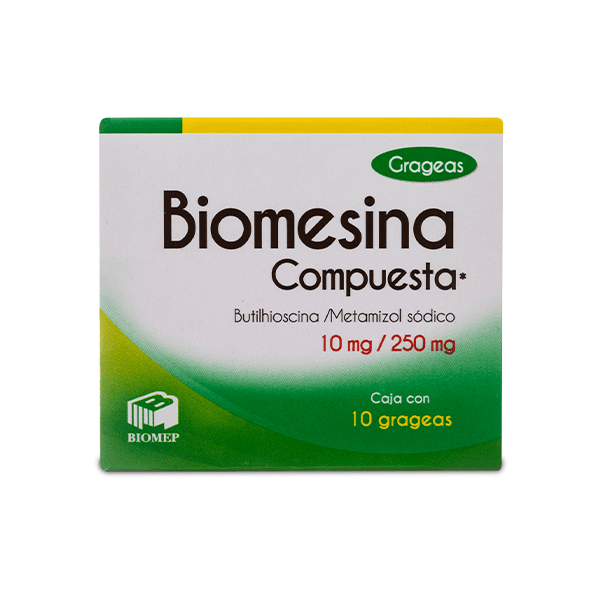 METAMIZOL / BUTILHIOSCINA  250/10MG 10 GRAGEAS