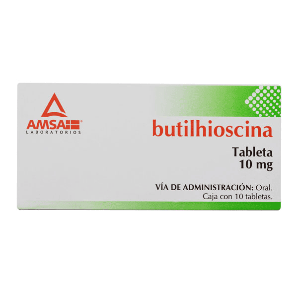 BUTILHIOSCINA 10 MG 10 TABLETAS