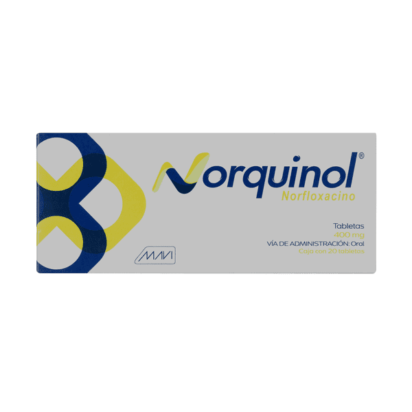 NORFLOXACINO 400 MG 20 TABLETAS