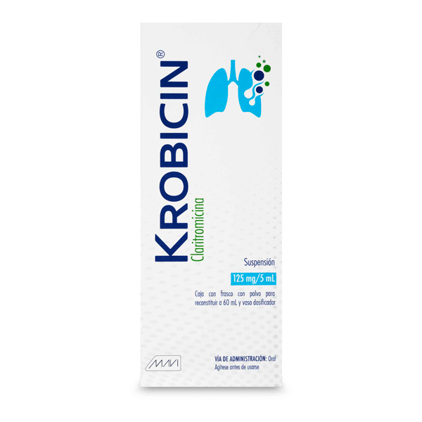 CLARITROMICINA 125 MG SUSPENSION 60 ML 1 PIEZA