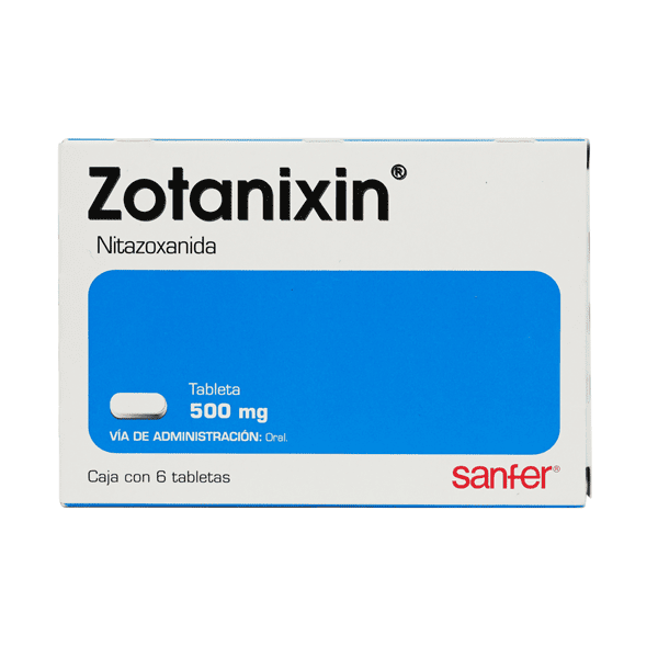 NITAZOXANIDA 500 MG 7 TABLETAS