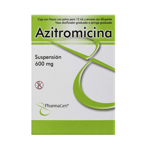 AZITROMICINA 200MG SUSPENSION 15 ML 1 PIEZA