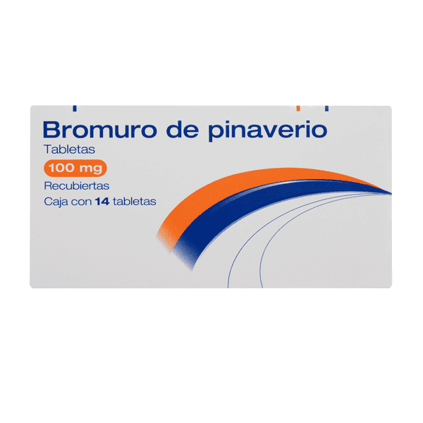 Tabletas Bromuro de Pinaverio 100mg Frasco con 14 Tabletas
