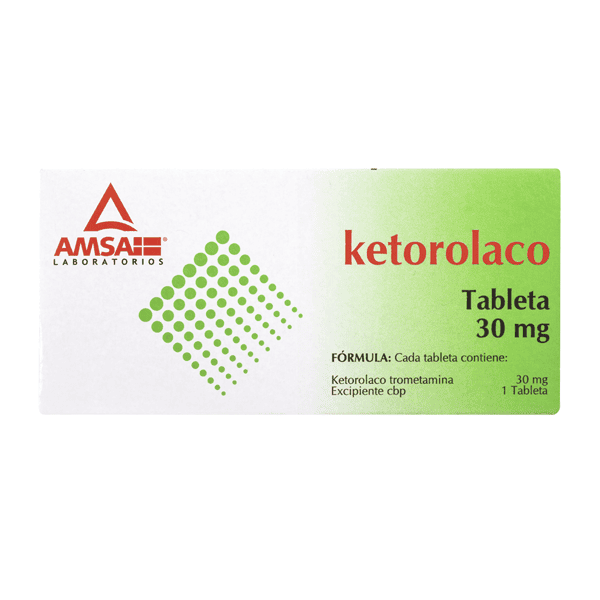 KETOROLACO 30 MG TABLETAS SUBLINGUALES 4 TABLETAS