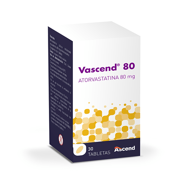 ATORVASTATINA 80MG 30 TABLETAS