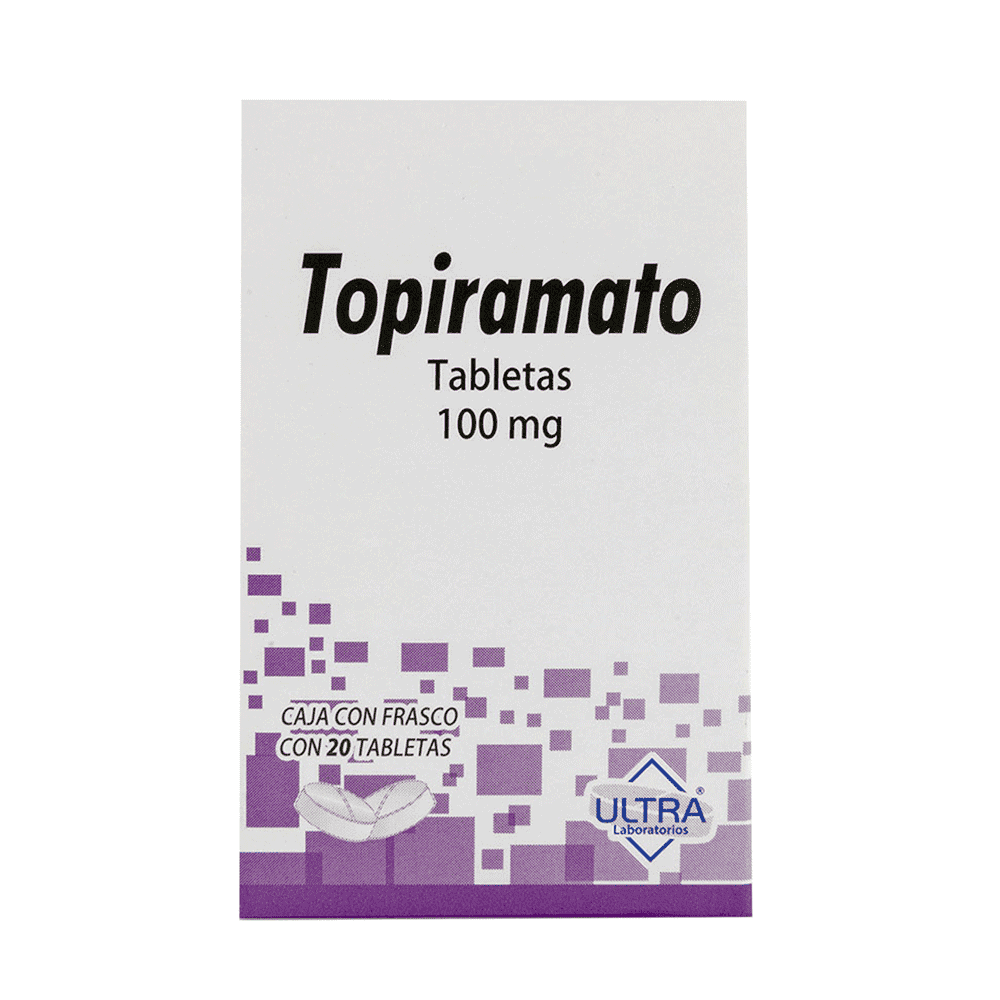 TOPIRAMATO 100 MG 20 TABLETAS