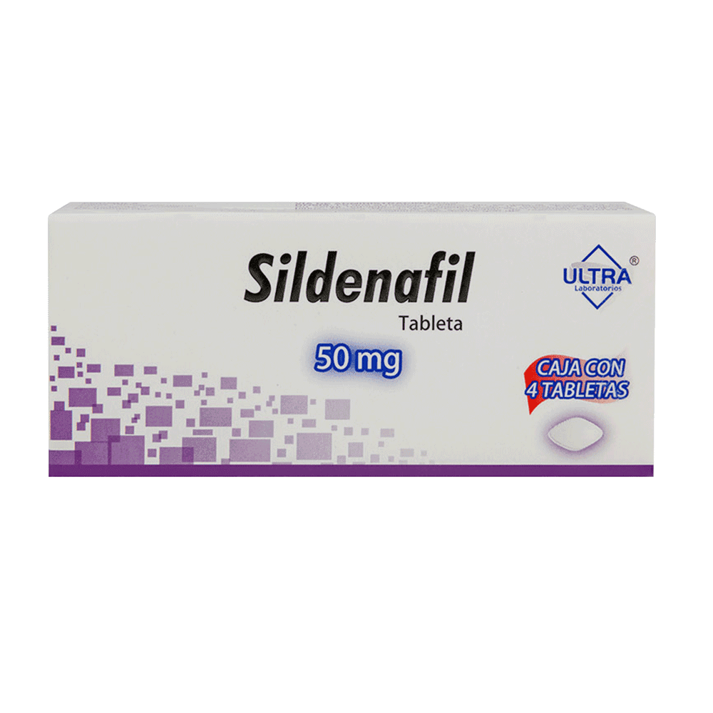 SILDENAFIL 50 MG 4 TABLETAS