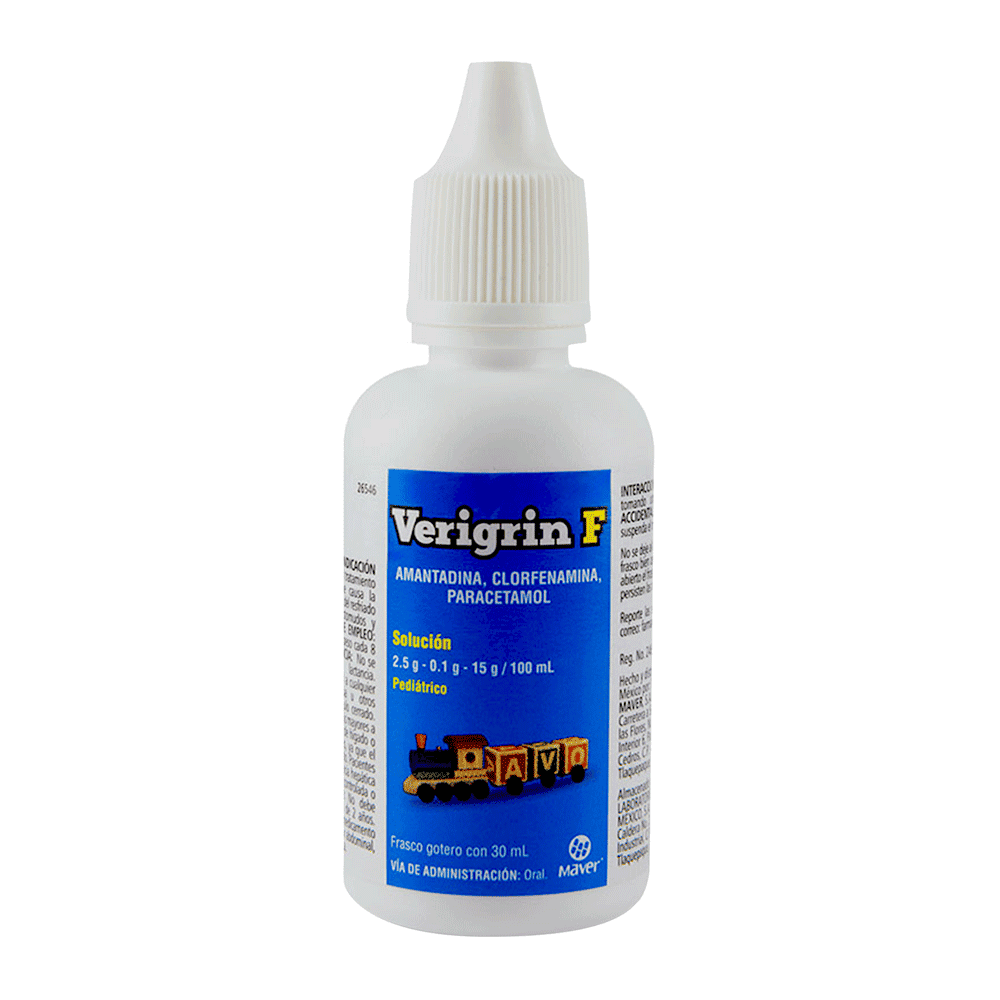 AMANTADINA / CLORFENAMINA / PARACETAMOL SOLUCION GOTAS 30 ML 1 PIEZA