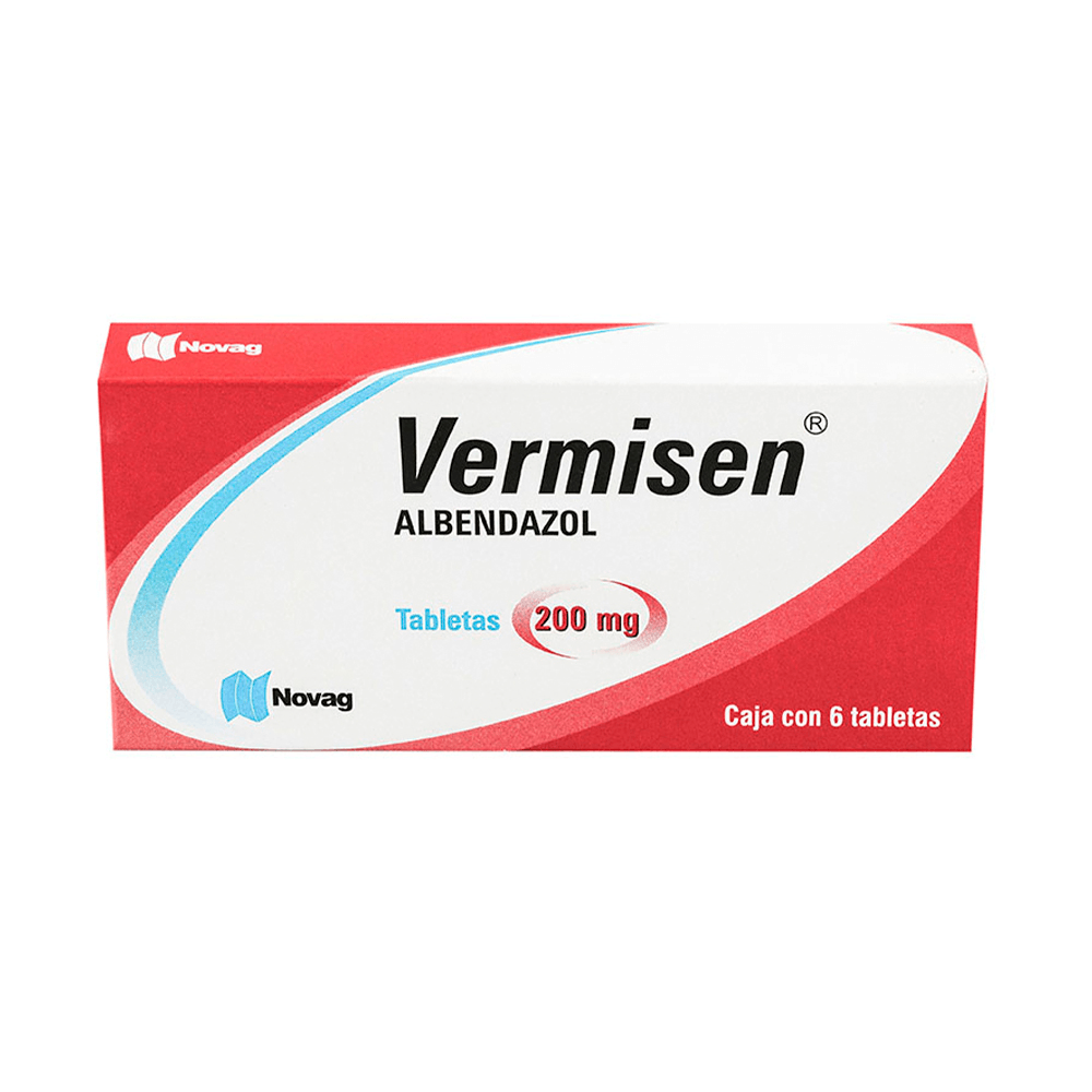 ALBENDAZOL 200 MG 6 TABLETAS