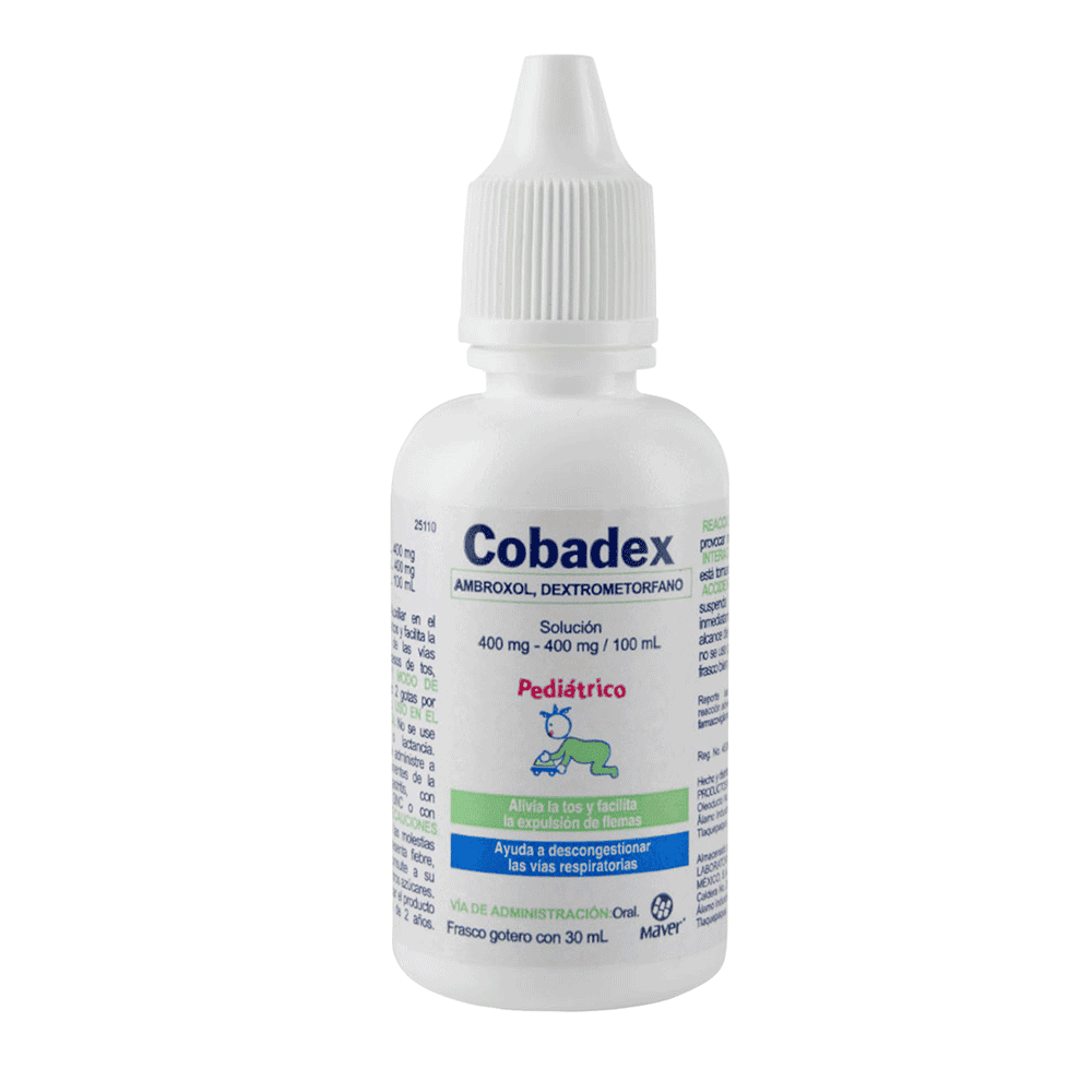 AMBROXOL/DEXTROMETORFANO 400/400MG SOLUCION GOTAS 30ML