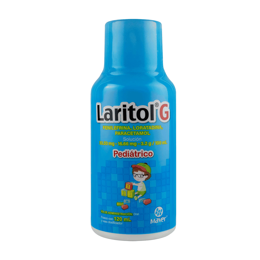 LORATADINA 16.66/ FENILEFRINA 33.33 MG / PARACETAMOL 3.2 GR JARABE 120 ML 1 PIEZA