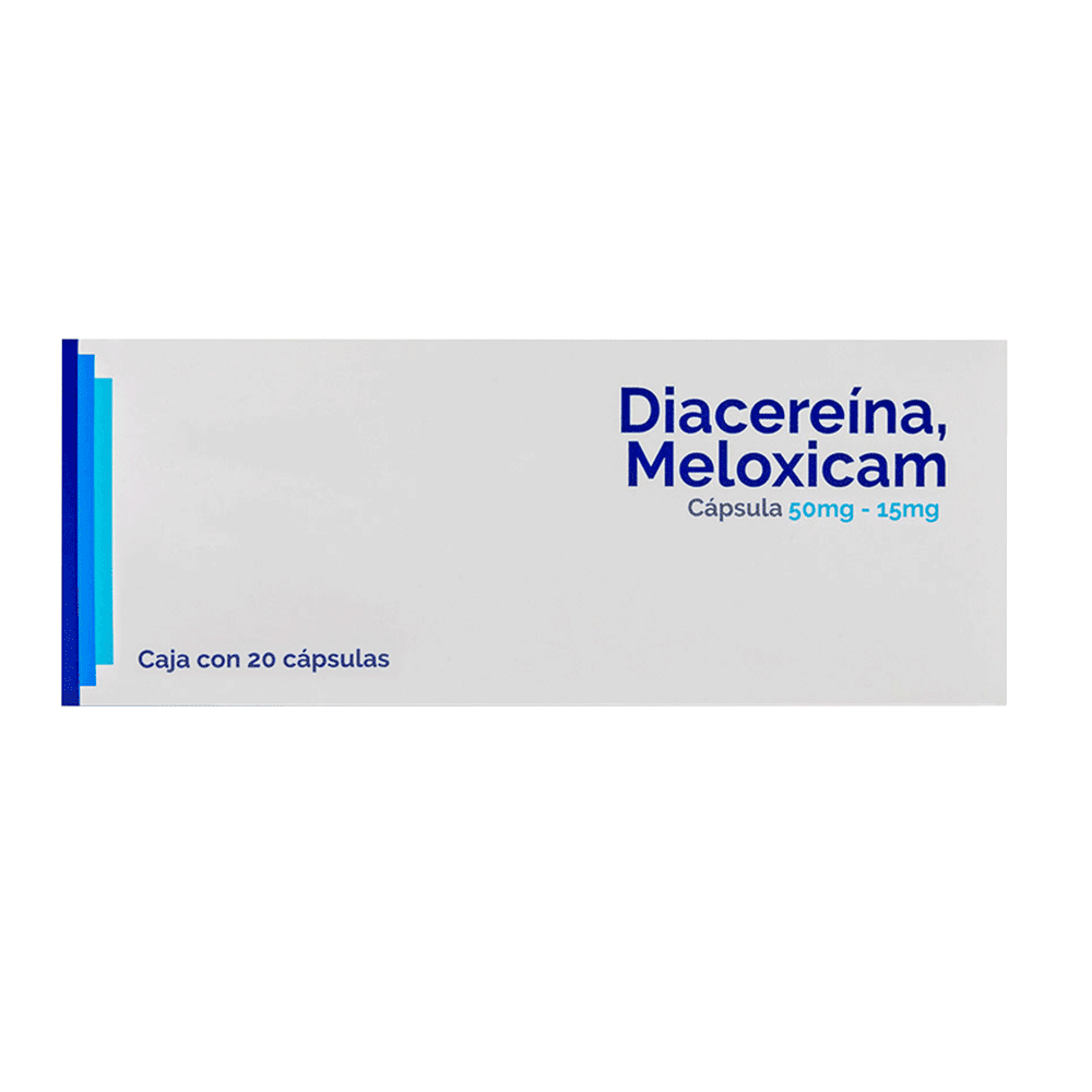 DIACEREINA/ MELOXICAM 50 MG/15 MG 20 CAPSULAS