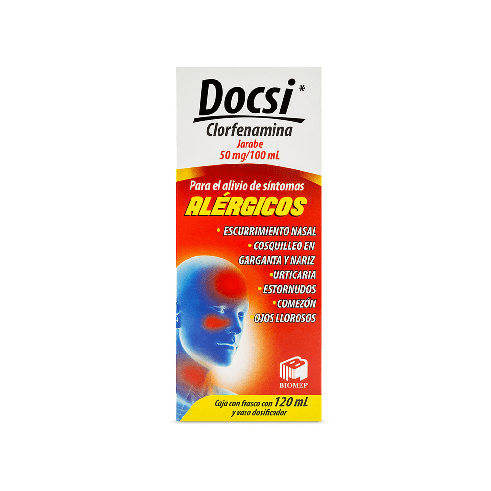 CLORFENAMINA 50MG/100ML JARABE 120 ML 1 PIEZA