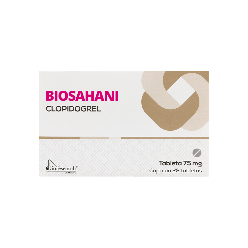 CLOPIDOGREL 75 MG 28 TABLETAS