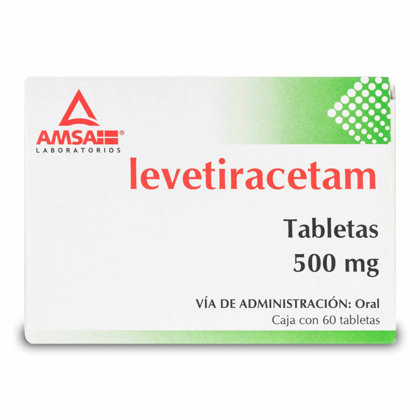 Tabletas Levetiracetam 500mg 60 Unidades