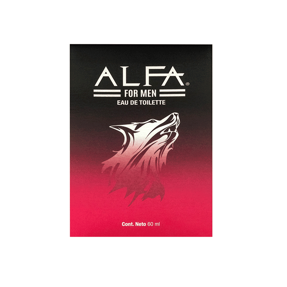FRAGANCIA PARA CABALLERO ALFA 60 ML 1 PIEZA