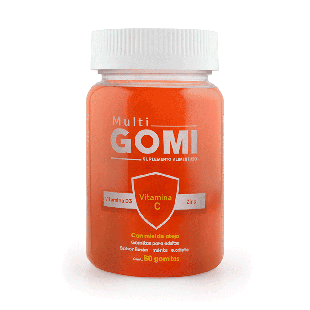 GOMITAS VITAMINA C/ZINC/VITAMINA D 60 PIEZAS MULTIGOMI