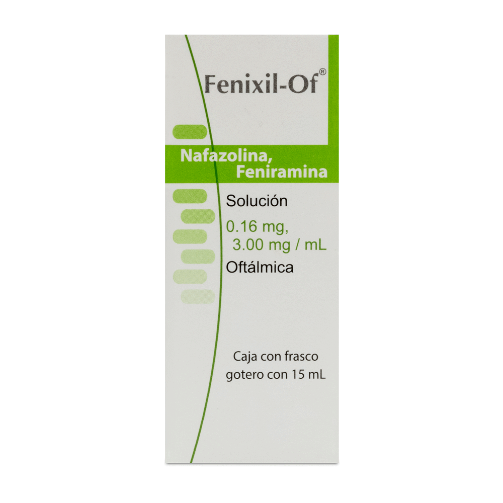 NAFAZOLINA / FENIRAMINA SOLUCION OFTALMICA 15 ML 1 PIEZA
