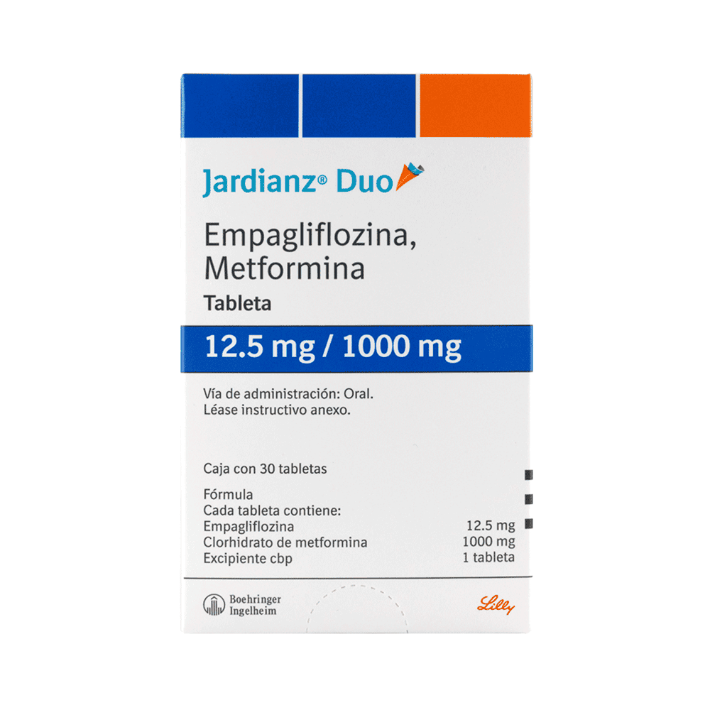 METFORMINA/EMPAGLIFLOZINA 1000MG/12.5MG 30 TABLETAS