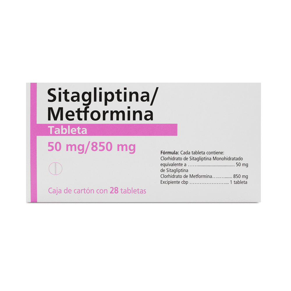 METFORMINA / SITAGLIPTINA  850/50MG 28 COMPRIMIDOS
