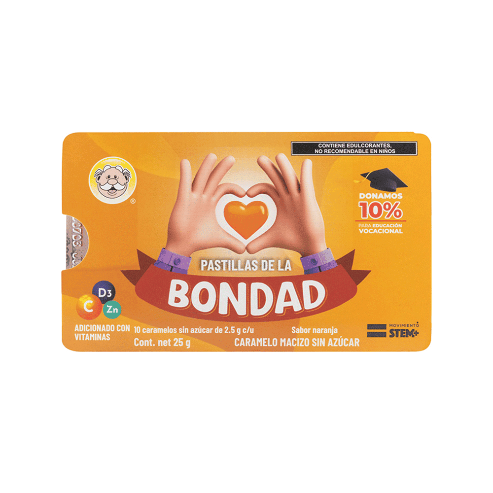 CARAMELOS VITAMINA C/D/ZINC ZERO 10 PIEZAS BONDAD